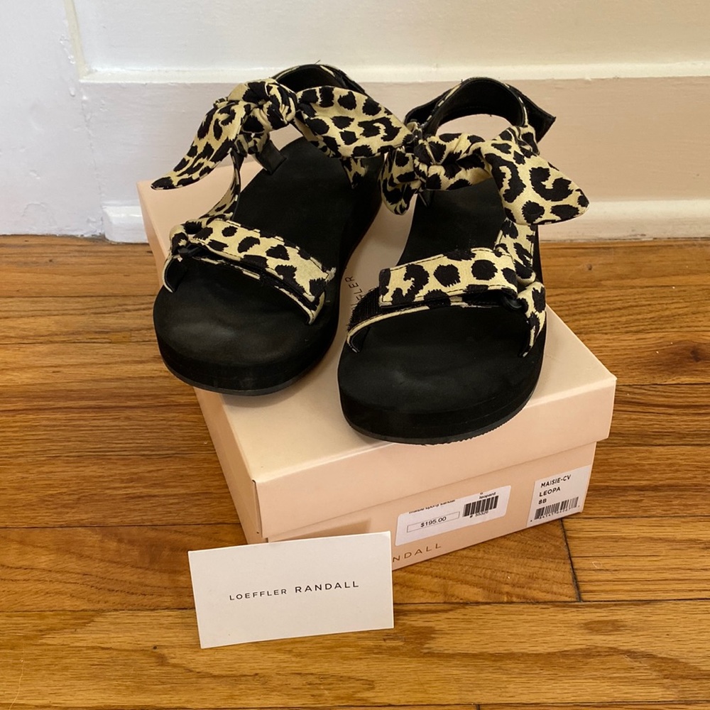 Loeffler Randall Maisie Leopard Print Sandal